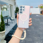 Aurora MagSafe Compatible Case With Lanyard - White