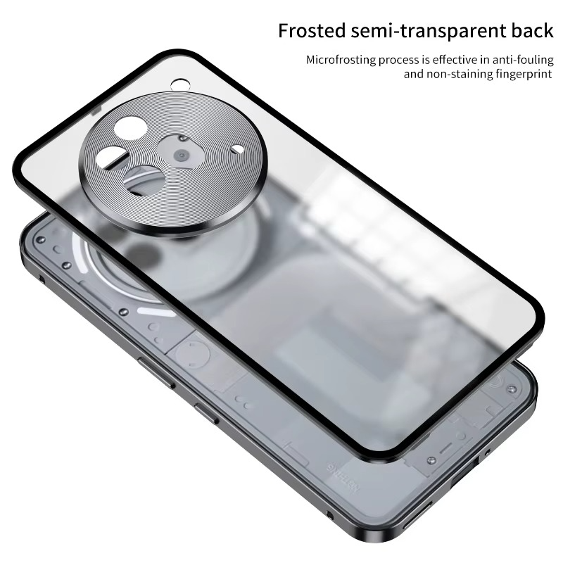 Aluminium Alloy Metal Frame Glass Case - Nothing