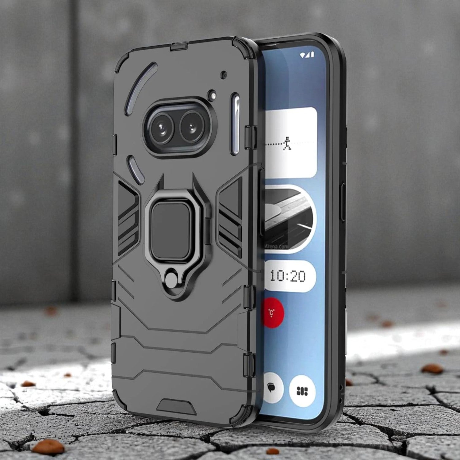 Shock Lock Armor Magnetic Ring Holder Case - Nothing