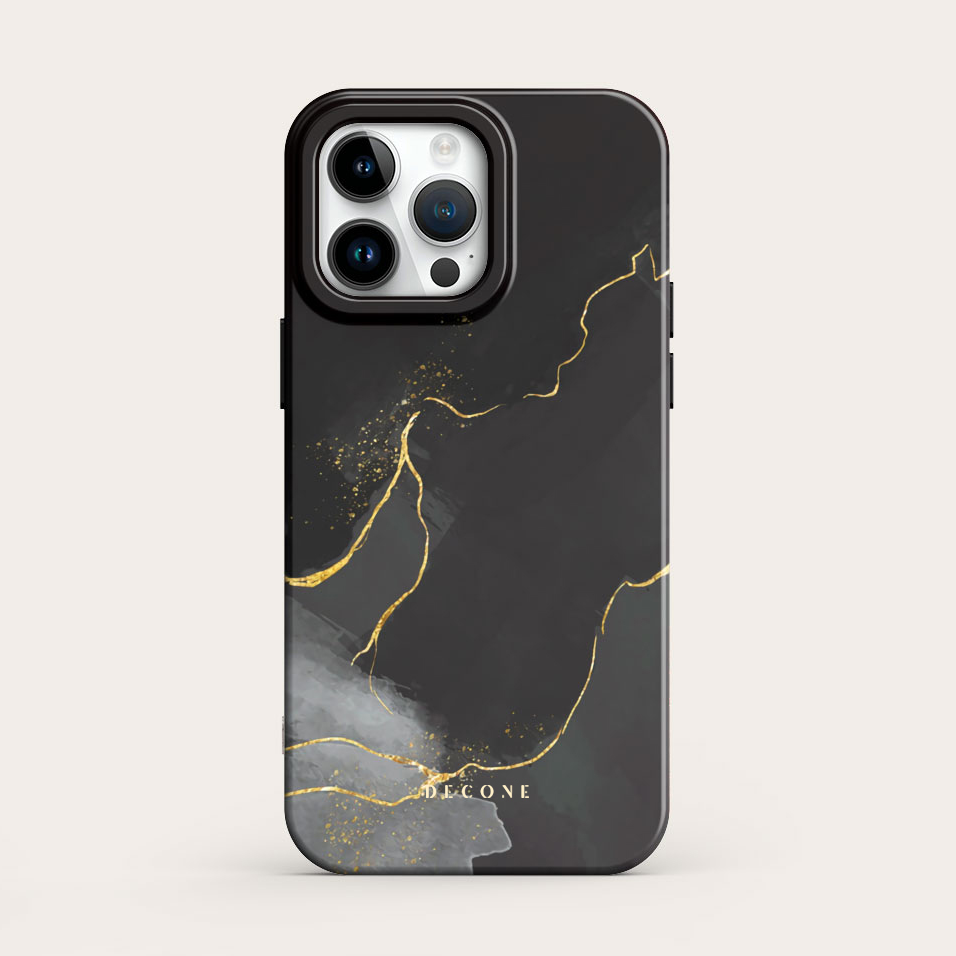 Silver Black - iPhone Case