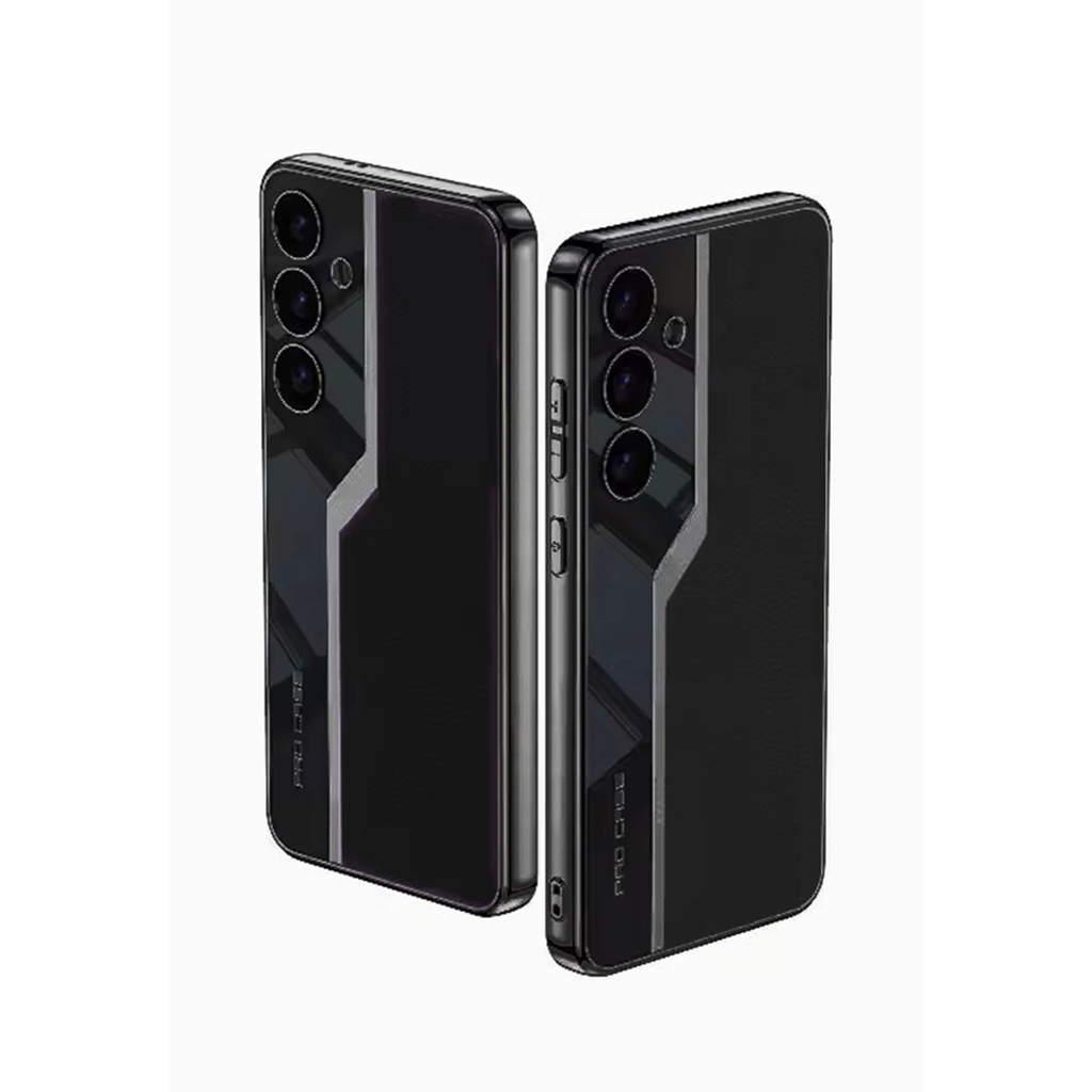 Soft Plating Leather Case-Black