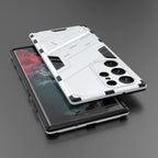 Elegant Hard Armor Invisible Bracket Phone Case