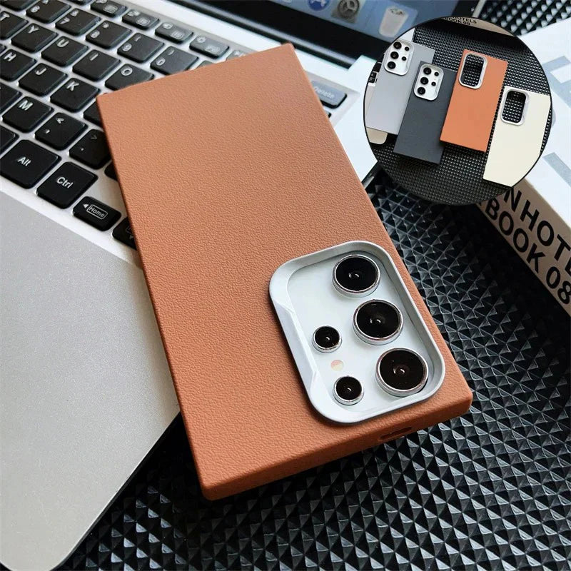 LuxeBlock Leather Armor Case
