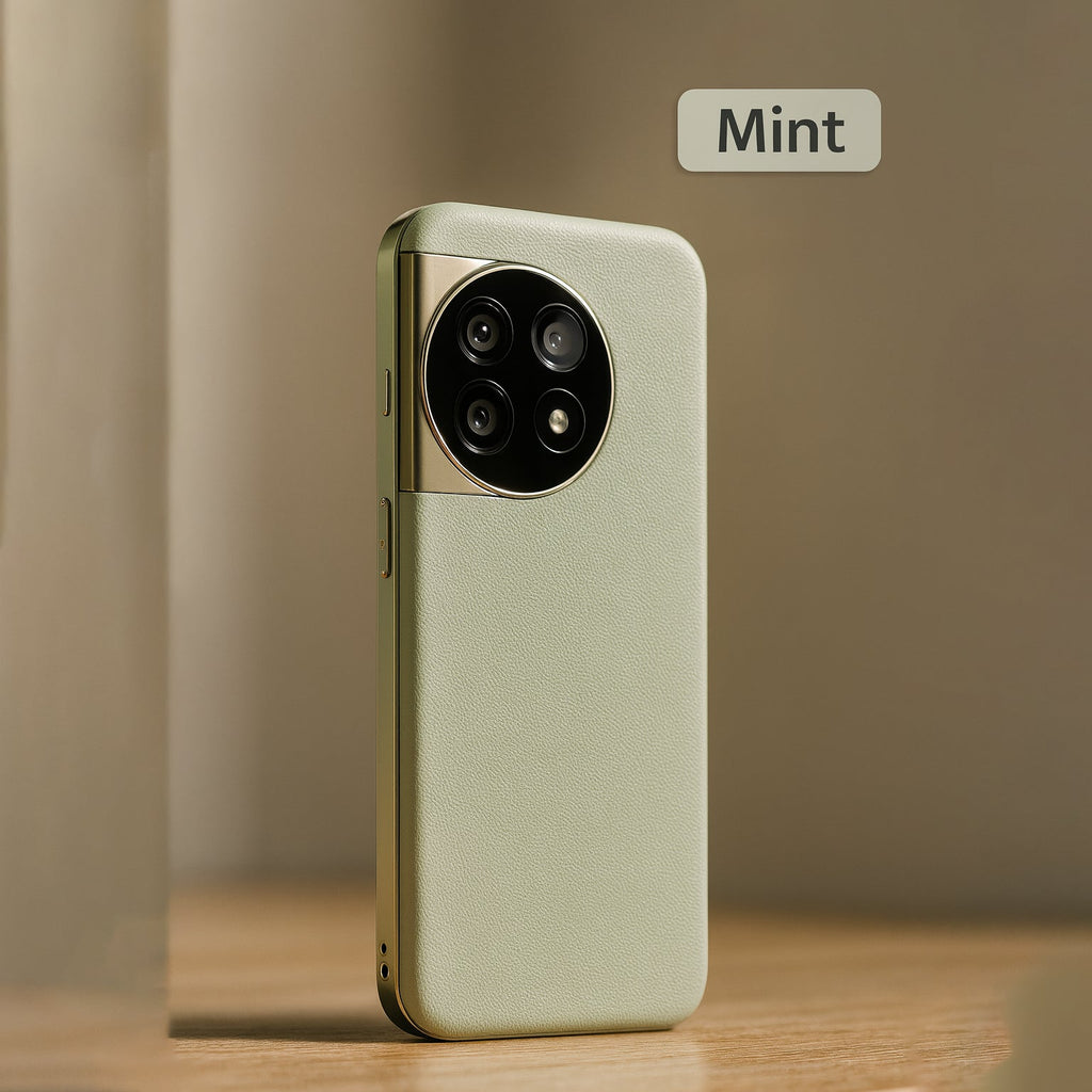 Lux Chorme Edge Leather Case